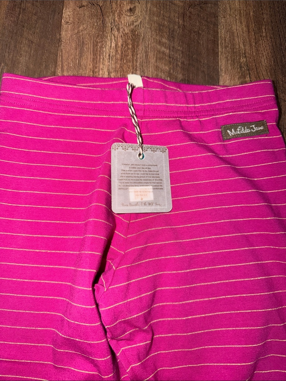 NWT/NWOT Matilda Jane Leggings size 10 Polka Dot & Striped - Picture 3 of 9